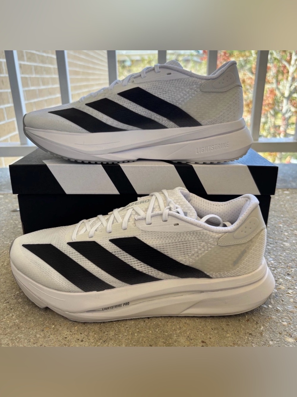 Adidas Adizero SL 2 Shoes White Blk Road Running Athletic Sneakers Women's Sizes